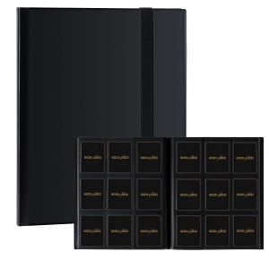 Card Binder 9-Pocket Storage - Black