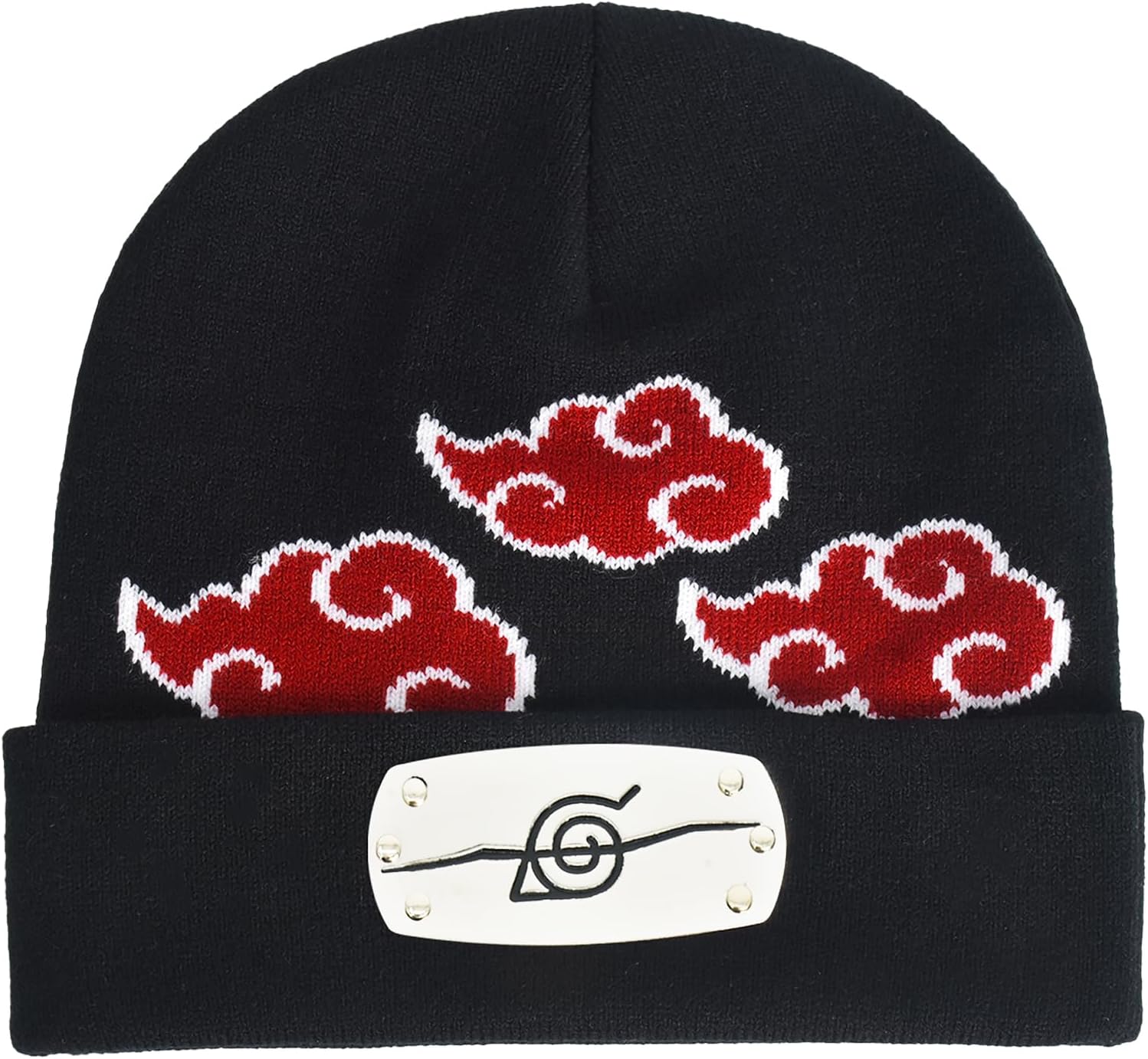 Concept One Unisex Adult Naruto Beanie Hat, Akatsuki Cloud Winter Knit Cap with Cuff - Image 10
