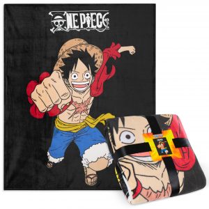 One Piece Luffy Fleece Throw Blanket