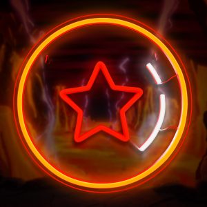 Dragon Ball Star Neon Wall Sign