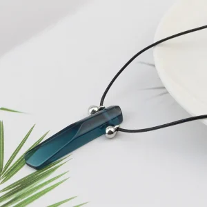 Hokage Tsunade Gemstone Nature Jade Pendant Uzumaki Charms Necklace Halskette Anime Cosplay Necklaces For Friends