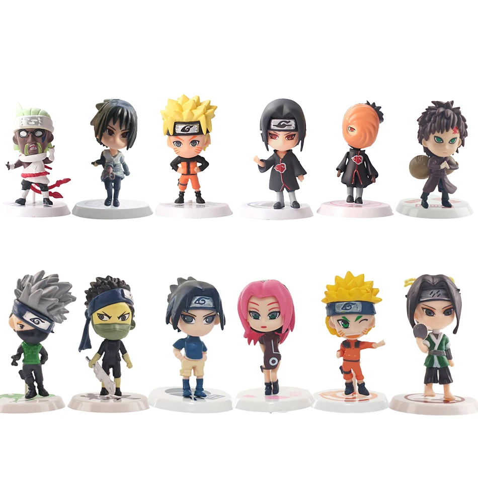 Hot 12pcs/set Anime Figure Naruto Shippuden Hinata Sasuke Itachi Kakashi Gaara Action Figure Q Version PVC Figures Toys Gift - Image 8