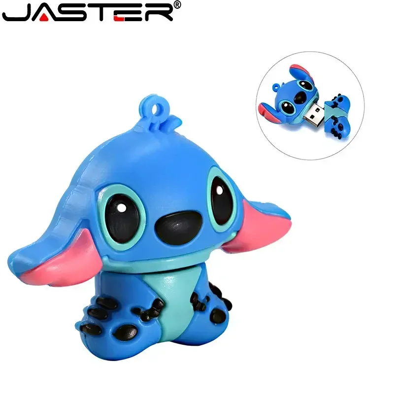 JASTER USB Flash Drives Cartoon Multi Style Cute Doll 64GB Blue 32GB Pink Gift Keychain 16GB Pen Drive Creative Holiday Gift - Image 10