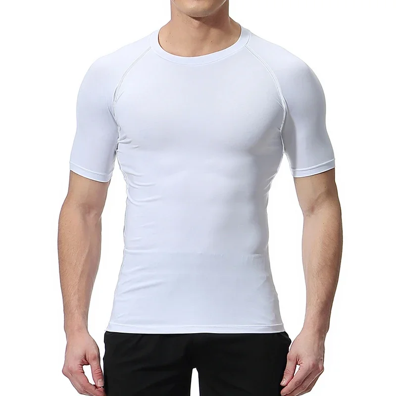 Graphic Compression Shirts for Men Athletic Quick Dry Rash Guard Stretchy Baselayers Undershirts Gym Workout Running Tshirt Tops - Image 5
