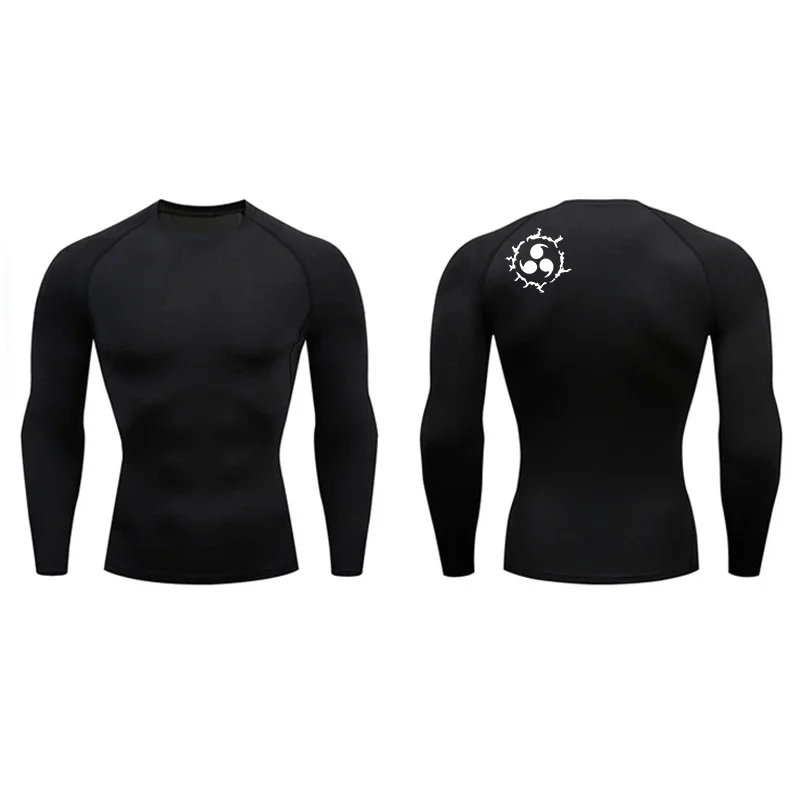 Graphic Compression Shirts for Men Athletic Quick Dry Rash Guard Stretchy Baselayers Undershirts Gym Workout Running Tshirt Tops - Image 18