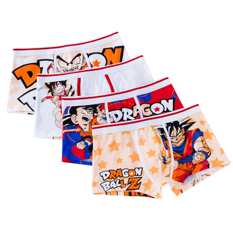 Dragon Ball Men's Panties Anime Cartoon Cotton Boxer Underwear Boxers Fashion Knitting Flexibility Breathable Pouch Underpants - Image 4