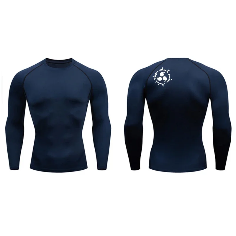 Graphic Compression Shirts for Men Athletic Quick Dry Rash Guard Stretchy Baselayers Undershirts Gym Workout Running Tshirt Tops - Image 19