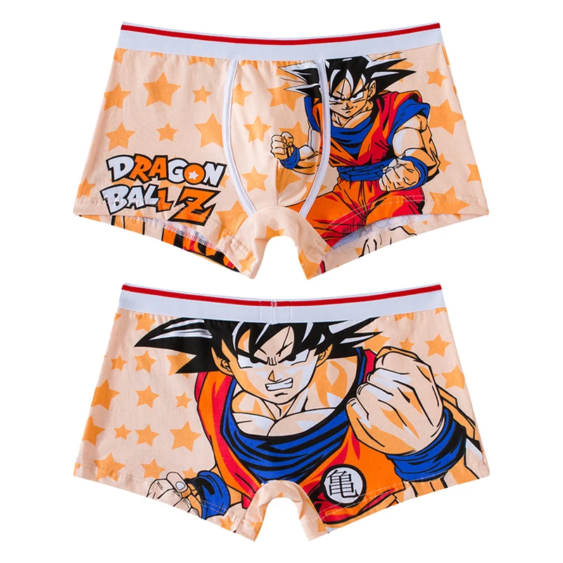 Dragon Ball Men's Panties Anime Cartoon Cotton Boxer Underwear Boxers Fashion Knitting Flexibility Breathable Pouch Underpants - Image 2