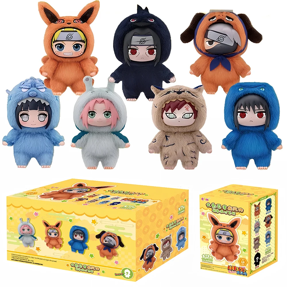 Toptoy Naruto Shippuden Beast Party Series Vinyl Figure Plush-Like Texture Blind Box Chibi Kakashi Sasuke Collectible - Image 6
