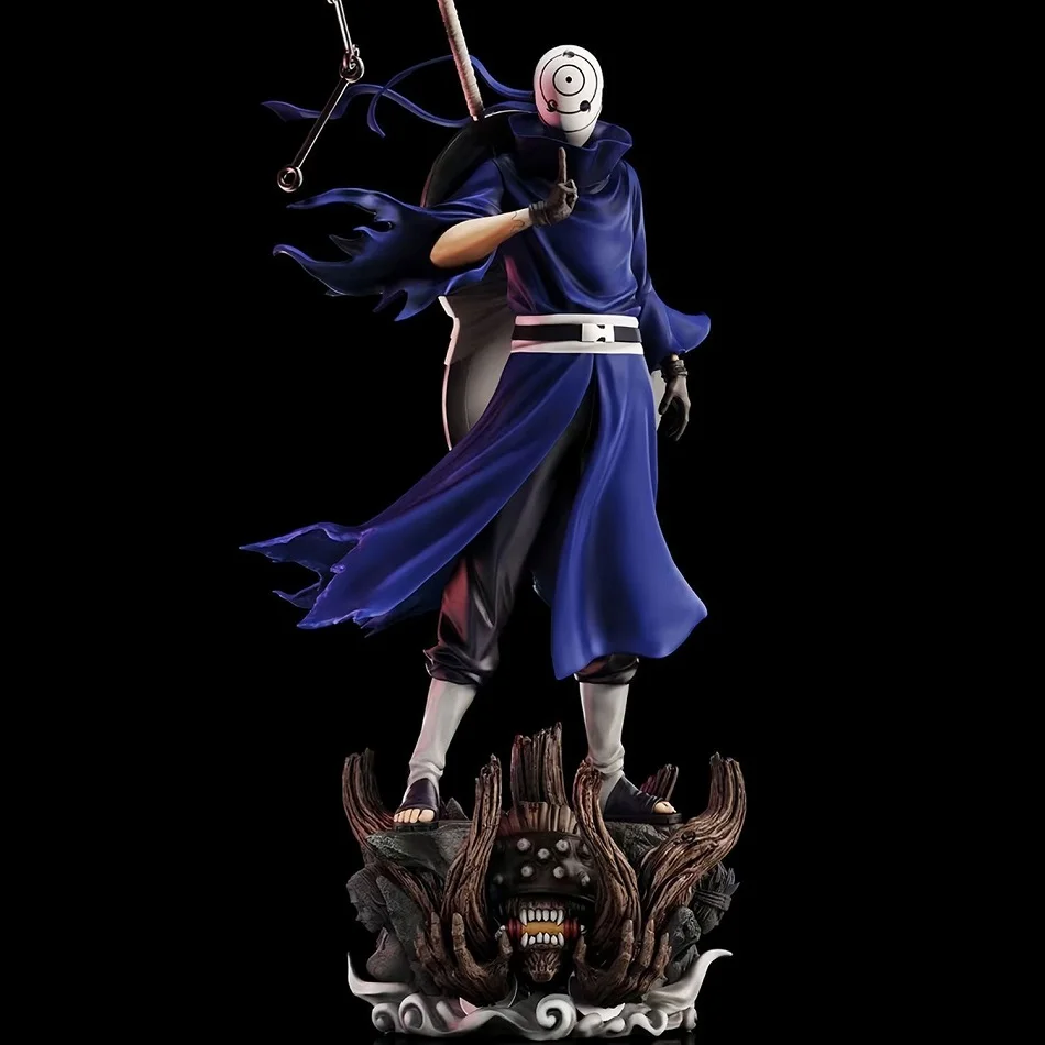 Naruto Anime Figure Uchiha Obito Action Figures double headed Statue PVC Collection Model Desktop Ornament Birthday Toys Gift - Image 4
