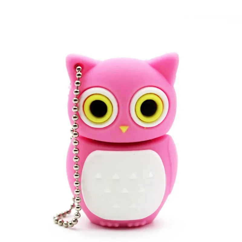 JASTER Cute Cartoon USB Flash Drive 64GB Animal Penguin Pen Drive 32GB Cat Owl Memory Stick 16GB Frog Pendrive 8GB Creative Gift