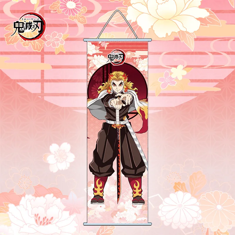 New Demon Slayer Hanging Paintings Reel Long Cartoon Kamado Nezuko Poster Wall Decoration Holiday Gifts Anime Peripherals - Image 13