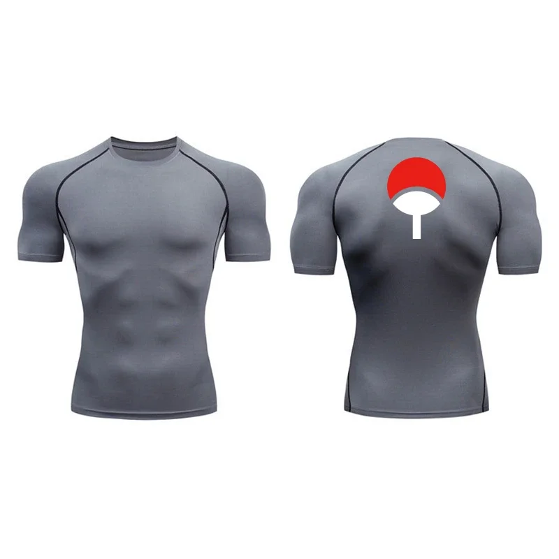 Graphic Compression Shirts for Men Athletic Quick Dry Rash Guard Stretchy Baselayers Undershirts Gym Workout Running Tshirt Tops - Image 9