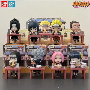 New In Stock Genuine Bandai Naruto Breeze Ramen Lamian Noodles Theme Blind Box Handmade Ornament Gift Naruto Sasuke Model Toys