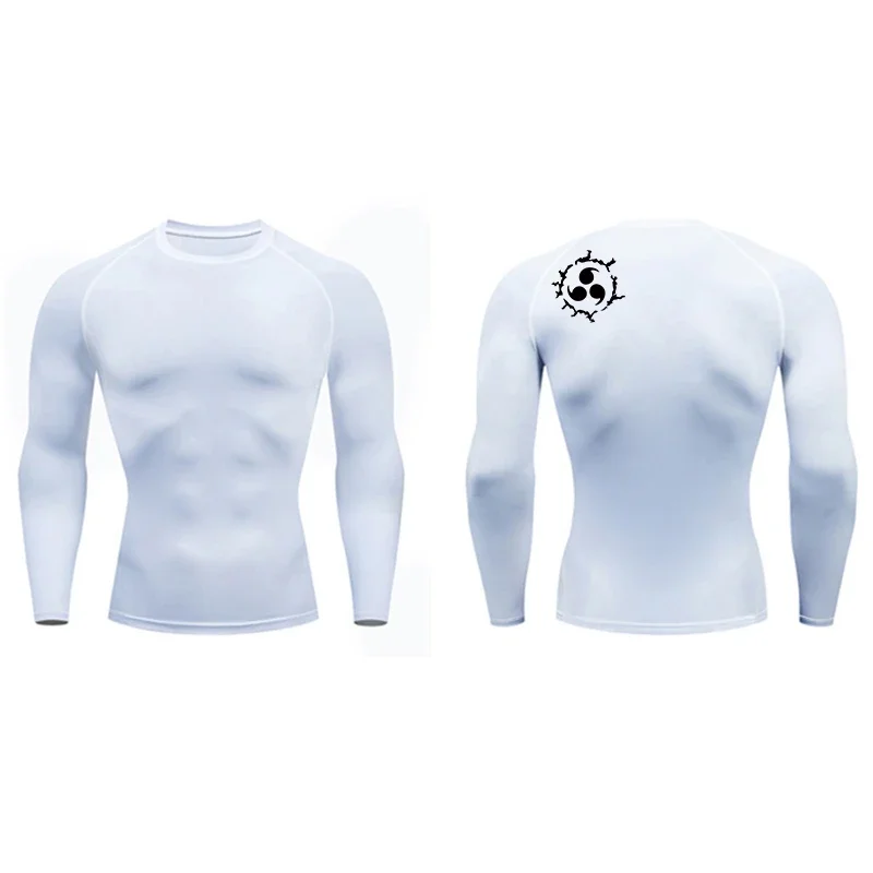 Graphic Compression Shirts for Men Athletic Quick Dry Rash Guard Stretchy Baselayers Undershirts Gym Workout Running Tshirt Tops - Image 20