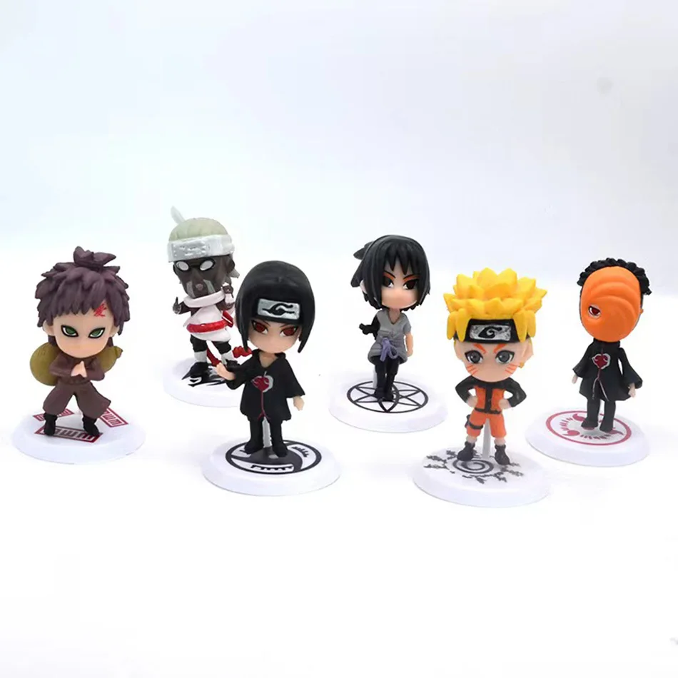 Hot 12pcs/set Anime Figure Naruto Shippuden Hinata Sasuke Itachi Kakashi Gaara Action Figure Q Version PVC Figures Toys Gift - Image 2
