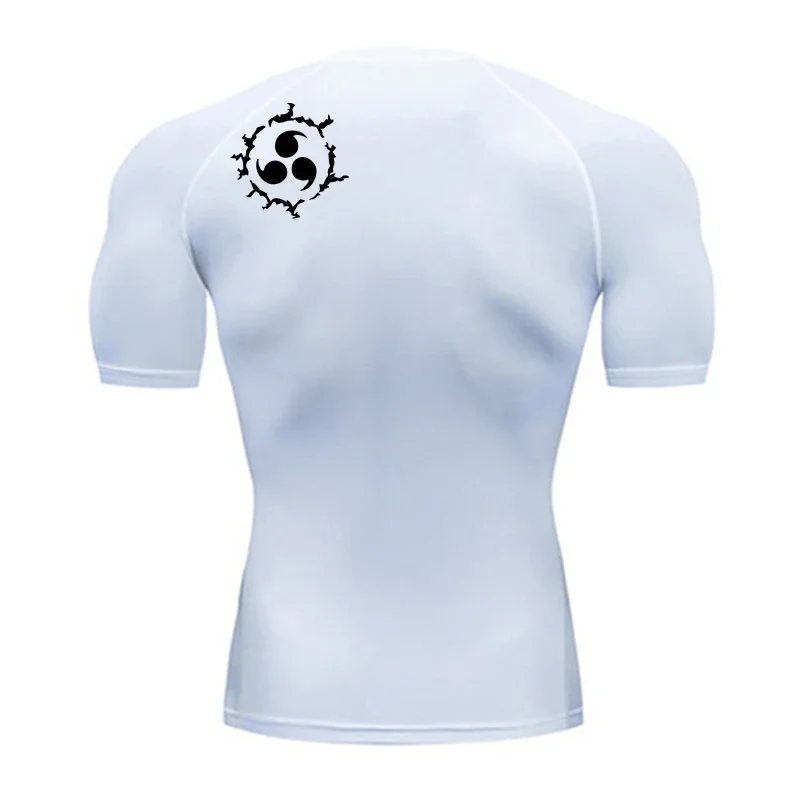 Graphic Compression Shirts for Men Athletic Quick Dry Rash Guard Stretchy Baselayers Undershirts Gym Workout Running Tshirt Tops - Image 2