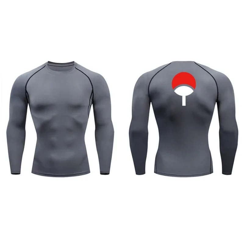 Graphic Compression Shirts for Men Athletic Quick Dry Rash Guard Stretchy Baselayers Undershirts Gym Workout Running Tshirt Tops - Image 17