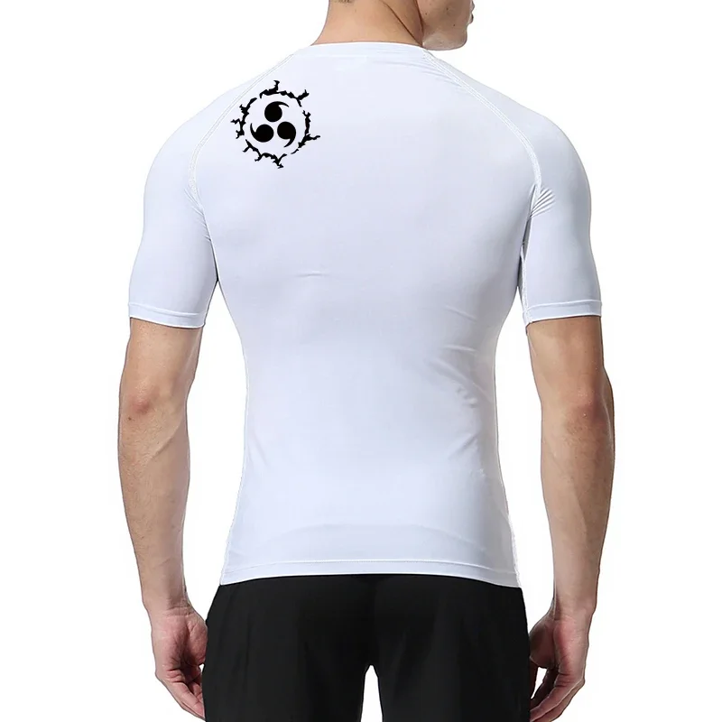 Graphic Compression Shirts for Men Athletic Quick Dry Rash Guard Stretchy Baselayers Undershirts Gym Workout Running Tshirt Tops - Image 6