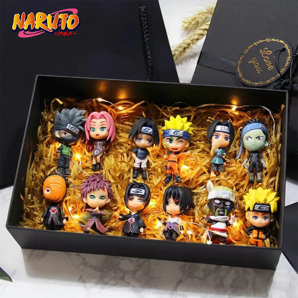 Hot 12pcs/set Anime Figure Naruto Shippuden Hinata Sasuke Itachi Kakashi Gaara Action Figure Q Version PVC Figures Toys Gift - Image 6