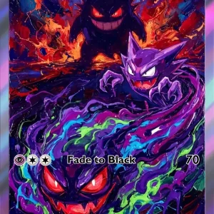 Pokemon Gengar Watercolor Holo Cards 5-Pack