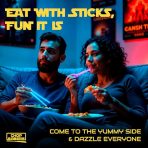 Glowing LED Light-Up Chopsticks with Multiple Color Modes - Image 3