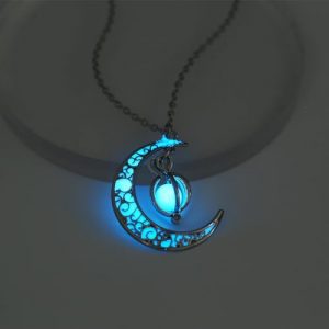 Luminous Crescent Moon Fairy Necklace - Unisex - Image 2