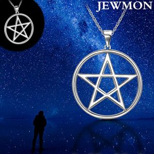 Enchanting 925 Sterling Silver Pentagram Pendant Necklace - Image 6