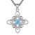 E1-Celtic-Witches Knot & Blue Opal