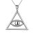 O, Triangle Eye Pendant Silver