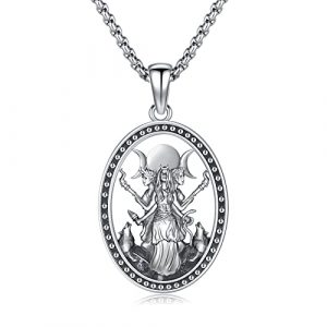 Mystical Knotwork Silver Necklace for Men and Women