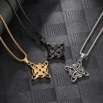 Enchanting Witches Knot Necklace with Triquetra Trinity Pendant - Image 4