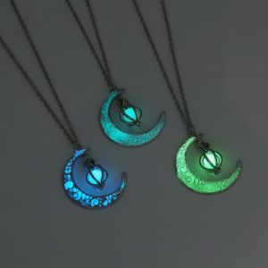 Luminous Crescent Moon Fairy Necklace - Unisex - Image 7