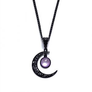 Mystical Moon Crystal Gothic Pendant Necklace