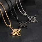 Enchanting Witches Knot Necklace with Triquetra Trinity Pendant - Image 3