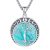 G-Moon Phase Necklace-Turquoise
