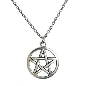 Enchanting Silver Pentagram Pendant Necklace