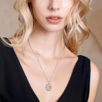 Enchanting Sterling Silver Sun & Moon Wiccan Necklace - Image 6