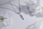 Mystical Triple Goddess Crystal Necklace in Sterling Silver - Image 3