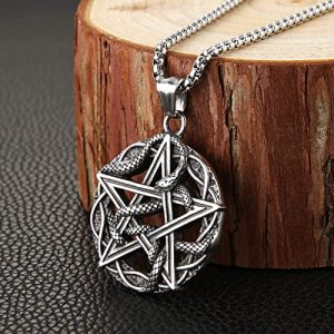 Men's Stainless Steel Snake Totem Pendant Necklace - Image 3