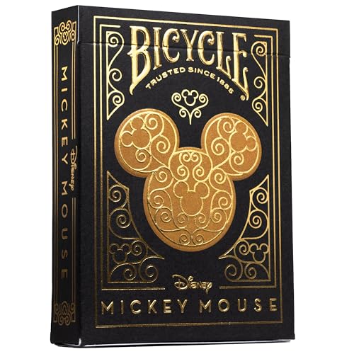 Gleaming Golden Bicycle-Inspired Playing Cards with Classic Character Artwork