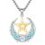 F-B-Pentagram Necklace-Turquoise