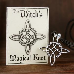 Enchanting Pewter Celtic Witches Knot Necklace - Image 2