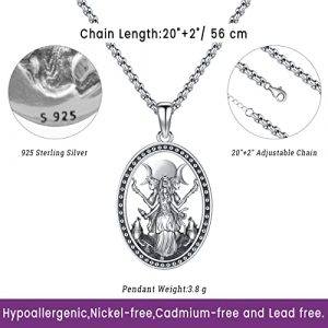 Mystical Knotwork Silver Necklace for Men and Women - Image 3