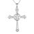 H, Cross Pentagram Pendant Silver