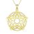 D, Celtic Pentagram Pendant Gold
