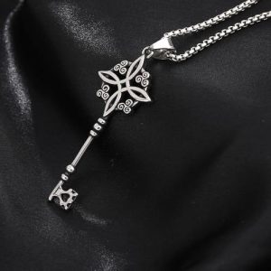 Enchanting Witch Knot Key Necklace with Celtic Motifs - Image 3