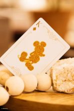 Gleaming Golden Bicycle-Inspired Playing Cards with Classic Character Artwork - Image 2