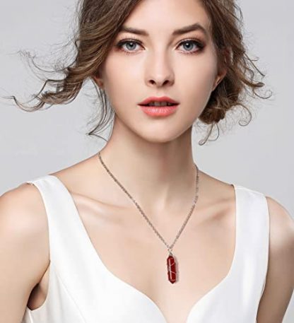 10-Piece Healing Crystal Necklace Collection - Image 3